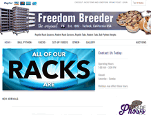 Tablet Screenshot of freedombreeder.com